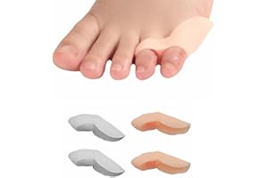 PLABBDPL Separatore Dita Piede, 2Pcs Separatori Mignolo Piede, Separatori Dita Dei Piedi, Distanziatori Dita Piedi Silicone, Proteggi Dita Piede Sovrapposte, Proteggi Mignolo Piede per Sollievo Piedi