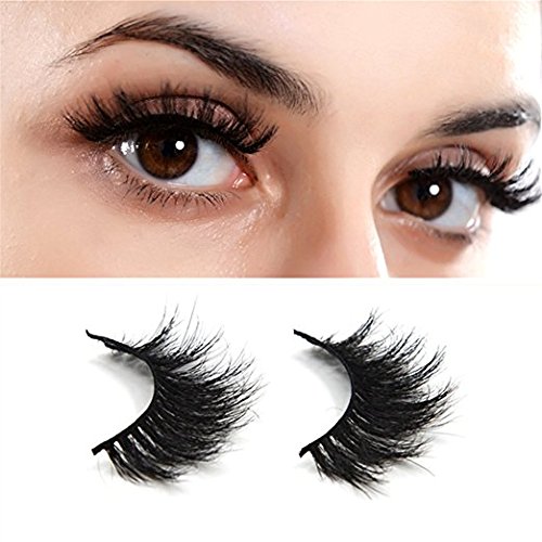 Arison Lashes 3D 100% Handgefertigte Künstliche Wimpern Pferd Haar Dicken Augen Falsche Wimpern (1 Paar) - 2