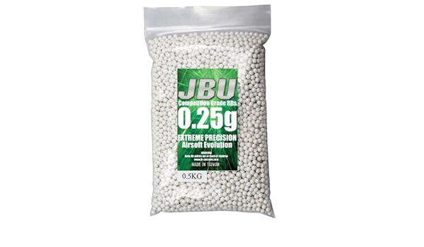 Jbu j25xhk Half Kilo Bag 0 25g 6mm Plastic White Airsoft S By Jbu By Jambu Amazon De Sport Freizeit