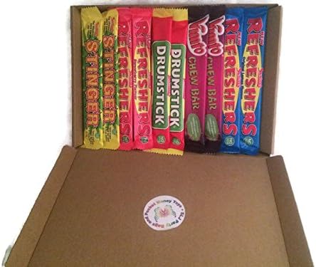 10 Mixed Chew Bar Selection - Original/Lemon Refreshers, Strawberry Refreshers, Drumstick, Stingers and Vimto