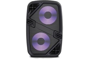 BSL BEAUTIFUL SOUND LINE BSL-S20 Altoparlante Bluetooth con illuminazione dell'altoparlante | 20 W RMS | Bluetooth 5.0 con True Wireless | Batteria da 1800 mAh | Radio FM e lettore MP3 tramite USB-TF | Telecomando.