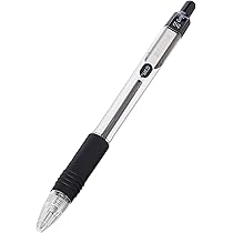 Zebra Z-Grip Penna A Sfera Retrattile - Punta 1,0 Mm - Inchiostro Liscio - Confezione Regalo Da 4 Penne Nere - 3