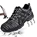Produktbild SUADEEX Herren Damen Sicherheitsschuhe S3 Stahlkappe Leicht Arbeitsschuhe Sportlich und Atmungsaktiv Schutzschuhe Anti-Smashing Turnschuhe Unisex, Schwarz, 44 EU
