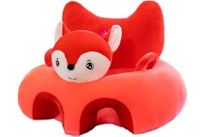 Zinsale Bambini Poltrona peluche Bambino Seduta di supporto divano Animale di peluche Bambini Divano da lettura Cuscino del sedile Giocattoli di peluche Poltrone per camerette (Fox)