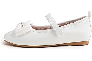 Feversole Girls Cute Dress,Ragazze Mary Jane Strap Scarpe Basse Ballerine da Principessa Scarpe da Scuola Piatte