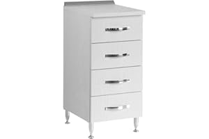 WEBMARKETPOINT Cassettiera cucina 40 cm bianco