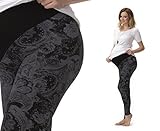 Umstand Hose Umstandshose Muster Leggings Leggins lang gekämmte Baumwolle - 8