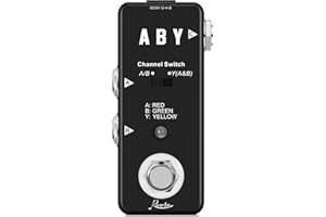 Rowin ABY BOX LEF-330 - Effetto a pedale per chitarra, Interruttore di scambio A/B/Y, per Chitarra Elettrica e Basso, True Bypass