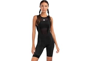 SIROKO Culote Corto Ciclismo Mujer Tirantes Ultraligeros y Badana de Alta Densidad