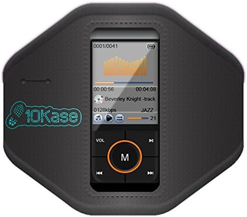 10Kase Armband compatible with Kubik Evo MP3 Player (Large (arm size 30-40cm))