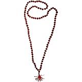 RICH AND FAMOUS Simcs Handicrafts Red 5 Mukhi Rudrakshi Japa Mala for Men