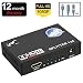Produktbild HDMI Splitter 1x4 HDMI Verteiler 1 auf 4 out Unterstützt 3D Ver1.4 Full HD 1080P HDCP Pass-Through Metall Shell mit vergoldeten Port