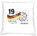 Produktbild Fußball-Kissen ::: Nr. 19 Germany ::: Geschenk für Fußball Fans Deutschland ::: inkl. Füllung