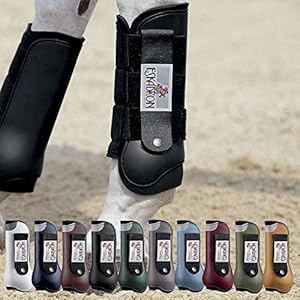 ESKADRON Flexisoft Cross Country Gamaschen (hinten), braun, Warmblut