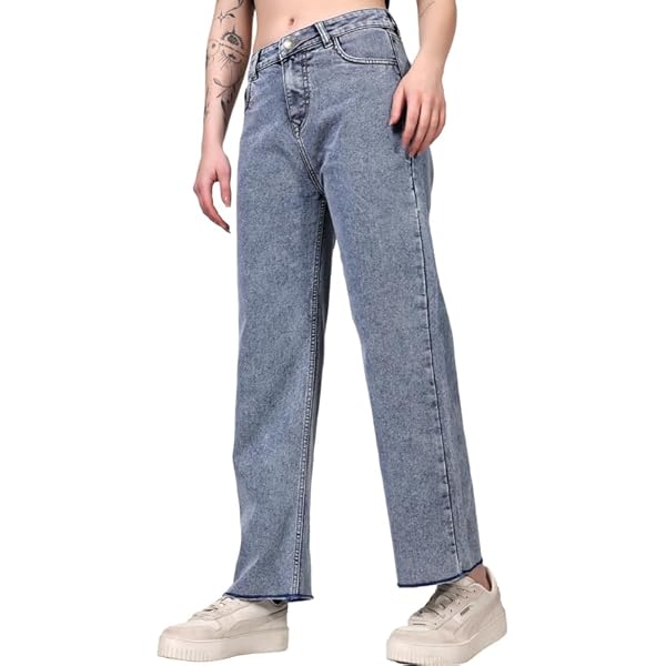 Buy ZXN Clothing Women's Reguler Fit Modern Regular High Rise