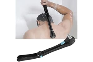 YOPOTIKA Electric Back Shaver, Do-It-Yourself Electric Back Hair Shaver, Foldable Shaving Groomer Trimmer Shave Wet or Dry for Men, Body Hair Trimmer