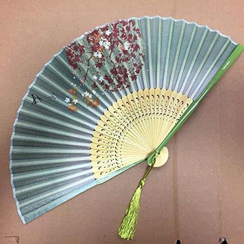 Maple Leaf cherry blossoms small fold to paint edge boutique girls take China wind fold to silk fan,D