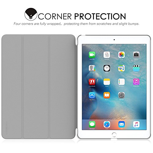 MoKo Hülle für iPad Pro 9.7 – Ultra Lightweight Slim PU Leder Tasche Schutzhülle Schale Smart Shell Case mit Auto Schlaf / Wach Funktion und Standfunktion für Apple iPad Pro 9.7 Zoll Tablet, Landkarte B112 - 7