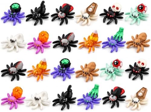 XIMISHOP 24 ragni spaventosi 3D per Halloween, decorazione di Halloween