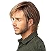 Produktbild STfantasy Herren Perücke Natürlich Perrücke Blond Kurz Gerade Layered Zweifarbig Gemischt Wig für Cosplay Alltag Halloween Karneval Party Mann Men Wig