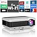 Produktbild EUG Projektor HD 3600 Lumen 1280X800 Native Auflösung 4500:1 Kontrast mit Android WiFi 4.4 Betriebsystem unterstützt 1080p HD für Heimkino LCD LED HD Beamer APPs