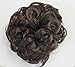 CURLY SCRUNCHIES BUN HAIRPIECE PONYTAIL UP DO HAIR EXTENSION SCRUNCHY (Medium Brown #6)