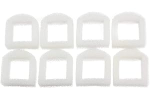 INGVIEE 8 Pièces Compatible Filtre en Mousse de Rechange pour Drinkwell 360 Acier Inoxydable, Drinkwell 1,8 Liter, 3,7 Liter et 7,5 Liter, Lotus, Avalon, Pagoda, Sedona Fontaines