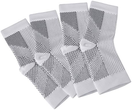 KUNFO Plantar Fasciitis Socks Ultimate Support Sleeves For Your Aching Heels, For Runners Running, And Cycling,Climbing etc(2 Pairs of Compression Socks Per Pack)