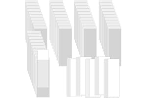 XINGSUI Pochettes Autocollantes Transparentes-Porte Cartes Autocollants avec ouverture supérieure,Porte-Cartes Plastique Transparent,Pour ranger et protéger (Centimètres, 2x7.5)