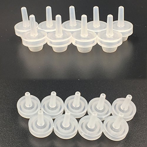 20 Pack x 20ml LDPE Plastikware Leere Squeezable Dropper Flaschen mit Spitzen Abdeckung Bottles ( Flaschen + Mischfarbe Abdeckung + Spitzen ) - 6
