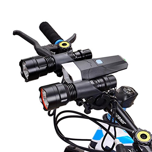 Hunpta Fahrrad Taschenlampe Halter Lenker Fahrrad Zubehör Extender Halterung - 6