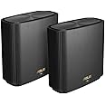 ASUS Ai Mesh AX-WLAN System ZenWiFi XT8 (2-in-1 Mesh Access Point Set, AX6600 WiFi 6 Mesh Backbone and Client Connection, 3x 