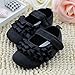 DEHNAG Toddler Baby Girls Soft Sole Princess First Walkers Crib Sandals Shoes Black 9-12 Month