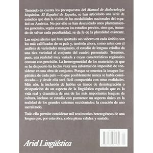 Manual de dialectología hispánica : el español de América (Ariel Letras)