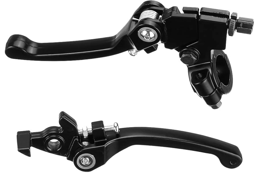 Ungfu Mall 2 Pc 7/8 Inch 22mm Handlebar Brake Folding Latch Clutch Lever for 125cc 140cc Pit Dirt Bike