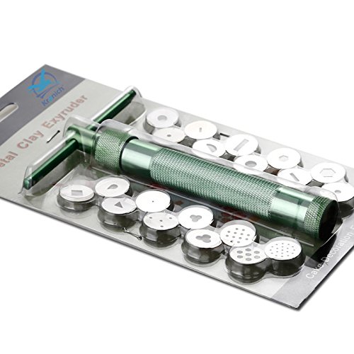 Uten® Metal Edelstahl Clay Extruder Modelierpresse Scheiben Tonpistole Cake Sugar Crafts Clay Gun DIY Tool - 8