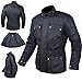 Produktbild A-Pro Stadt Roller Motorradjacke Abnehmbare Baumwolle Stoff Futter Schwarz XL