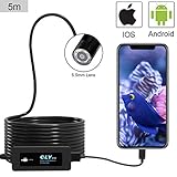 ★ 【Hohe Pixel und stabile Verbindung】 True Pixel bis zu 2 Megapixel, wasserdicht mit IP67 Schutz, hohe Auflösung und kann unter Wasser betrieben werden. Die sehr stabile Verbindung über das USB-Kabel statt der WI-FI-Verbindung (die WLAN-Verbindung ist durch den WLAN-Signalstatus begrenzt).