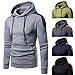 Produktbild Slim Fit Kapuzenpullover Herren, Patchwork Langarm Hoodie Sweatshirt Herbst Winter Pullover Langarm Shirt Mit Kapuze Top Bluse Outdoor Trainingsanzüge