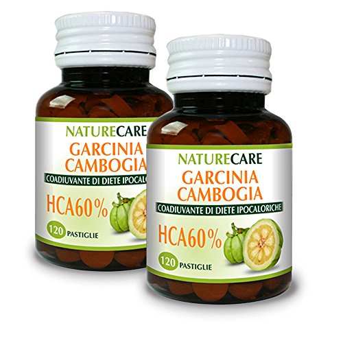 Oferta Garcinia Camboya NatureCare - 120 pastillas Descuento especial del 50%: ¡dos paquetes al precio de una! Favorece el metabolismo de la grasa y alivia el apetito.