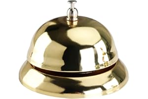 STOBOK Golden Hand Pressing Bell Service Bell Restaurant Call Bells Reception Customer Bell