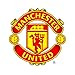 Price comparison product image Manchester United Man United Football Club Logo Badge Wall Sticker Poster Mural Decal Art 655 (40cm)