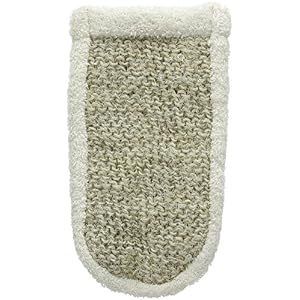 MAGIT Superior Horsehair Glove with Cotton Sponge, White