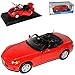 Produktbild Maisto Honda S2000 Cabrio Rot 1999-2009 1/18 Modell Auto mit individiuellem Wunschkennzeichen