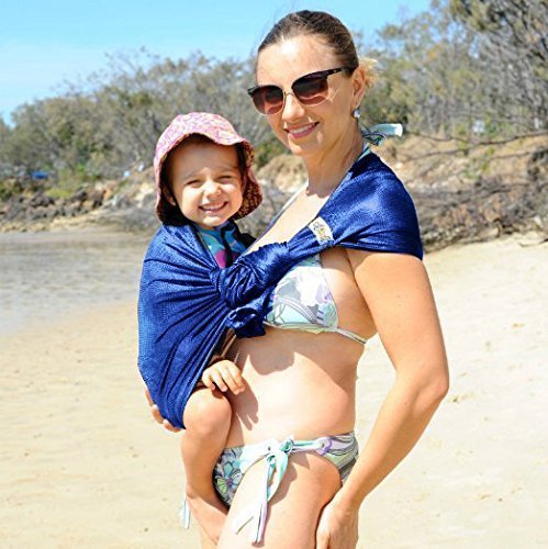 Kangaroobaby® Breathable Carrier Adjustable Ring Water sling for Newborn Baby (Blue)