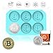 Produktbild AOLVO Ice Cube Tabletts Bitcoin Form, Juice Schokolade Form Flexible Lebensmittelechtes Silikon Ice Makers schwarz für Cocktails Whiskey Sommer Party Kaffee blau