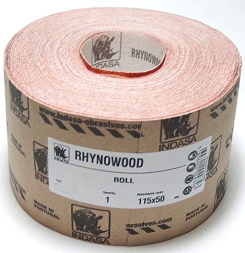 Preisvergleich Produktbild 50m x 115 mm P80 Indasa Schleifpapier Woodline