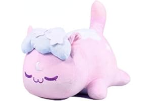 GRATIME Meemeow Aphmau Peluche meeme Food Cats Plushie Bunle Ahpmau Patatine Fritte Burger Cuscino Giocattoli di Peluche Kawaii Simpatici Gatti Peluche Bambola (Moon Cat)