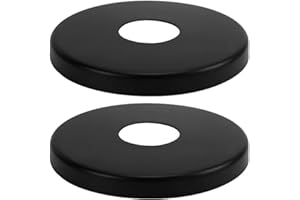 PEPTE 2 x 21mm G1/2 Nero Rosetta per Rubinetto Copri Tubo Copertura Per Tubi