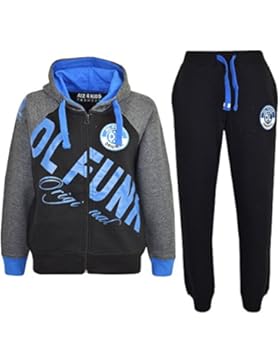 A2Z 4 Kids Kinder Trainingsanzug Mädchen Jungen DL Funk Bedruckter Kapuzenpullover Hosen Jogginganzug New 122...